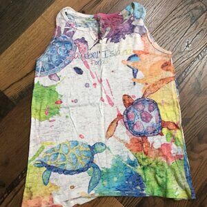 Vibrant Multi-Color Sanibel Island T-Shirt - Turtle Totem